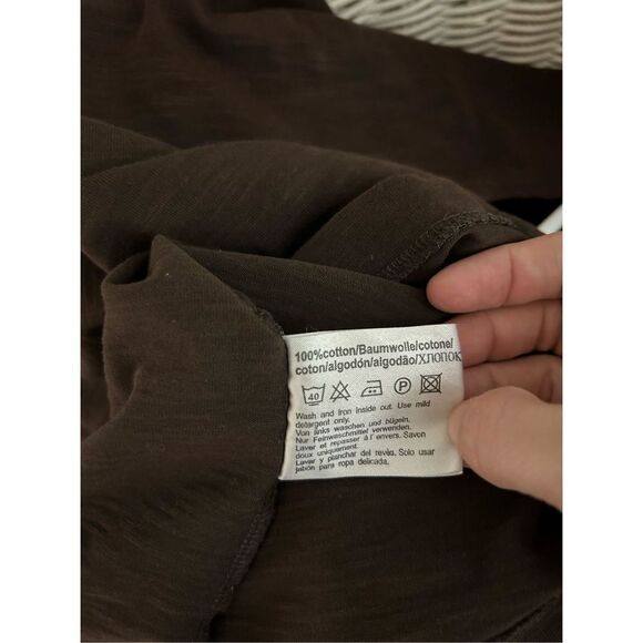 Boss Hugo Boss Slim Fit Brown Men Long Sleeve Shirt Size Large - Picture 6 of 7